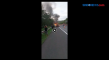 Sebuah Minibus Terbakar...
