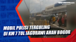 Mobil Polisi Terguling...
