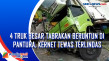 4 Truk Besar Tabrakan...