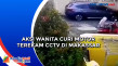 Aksi Wanita Curi Motor...