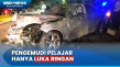 Mobil Sedan Tabrak Marka...