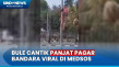Bule Cantik Panjat Pagar...