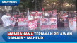 Relawan Antusias, Teriakan...