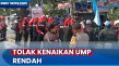 Massa Buruh Gelar Aksi...
