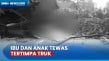 Truk Terguling Menimpa...