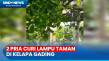 2 Pria Curi Lampu Taman...