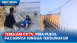 Terekam CCTV, Pria Pukul...