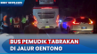 Bus Pemudik Tabrakan...