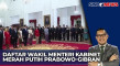 Daftar Wakil Menteri...