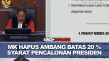 MK Hapus Aturan Ambang...