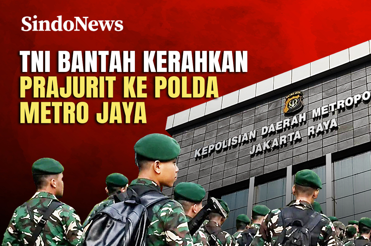 SINDOgrafis: Kapuspen TNI Tegaskan Tak Ada Personel Datangi Polda Metro Jaya