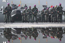 Prajurit TNI AL Dikerahkan...