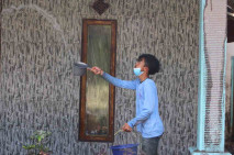 Pengungsi Letusan Gunung...