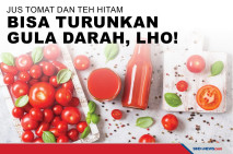 Jus tomat dan Teh Hitam...