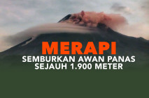 Gunung Merapi Semburkan...