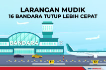 16 Bandara Tutup Lebih...