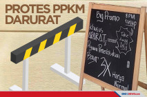 Protes PPKM Darurat,...