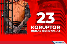 Total 23 Koruptor Bebas...