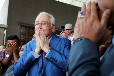 Mantan PM Malaysia Najib...