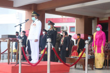 Upacara HUT RI di Kabupaten...