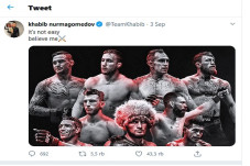 Khabib Nurmagomedov...