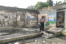 Sekolah PAUD Ludes Terbakar...