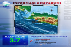 Gempa Tektonik 3,7 SR...
