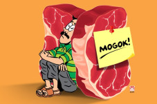 Pedagang Daging Pilih...