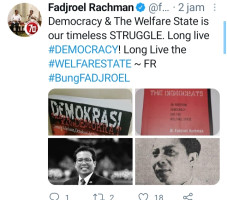Fadjroel Unggah Buku...