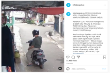 Terekam CCTV, Pemotor...