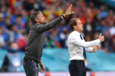 Timnas Italia vs Spanyol...