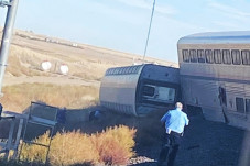 Kereta Amtrak Tergelincir...