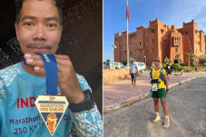 Sentuh Garis Finis Marathon...