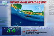 Gempa Bermagnitudo 3,9...