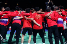Euforia Piala Thomas...
