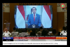 HUT Ke-76 PGRI, Jokowi...