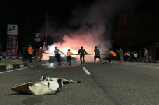 Mobil Sedan Terbakar...