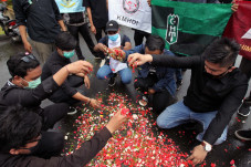 OKP Gelar Aksi Belasungkawa...