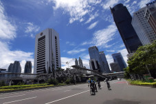 Libur Natal, Jalan Sudirman...