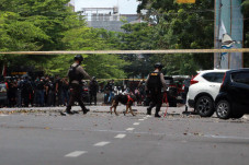 Polisi Kerahkan Anjing...