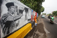 Mural Kemerdekaan Jelang...