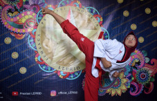 Aksi Atlet Taekwondo...