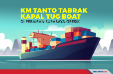 KM Tanto Tabrak Kapal...