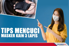 Mencuci Masker Kain...