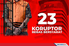 Total 23 Koruptor Bebas...