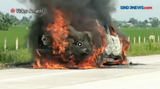 Mobil Terbakar di Tol...