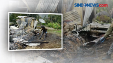 Rumah yang Dibakar KKB...