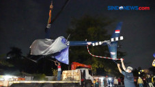 Evakuasi Bangkai Helikopter...