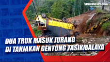 Dua Truk Masuk Jurang...