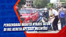 Pengendara Wanita Nyaris...